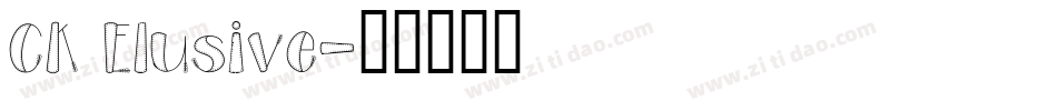 CK Elusive字体转换